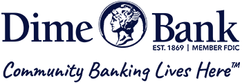 Navigate to Dime Bank homepage